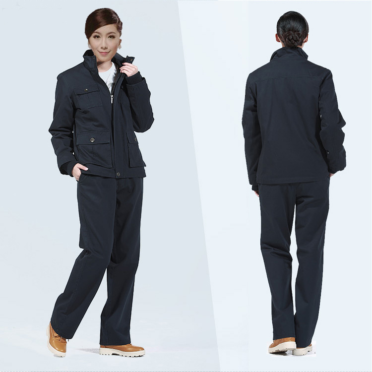 可脱里纯棉深蓝棉衣