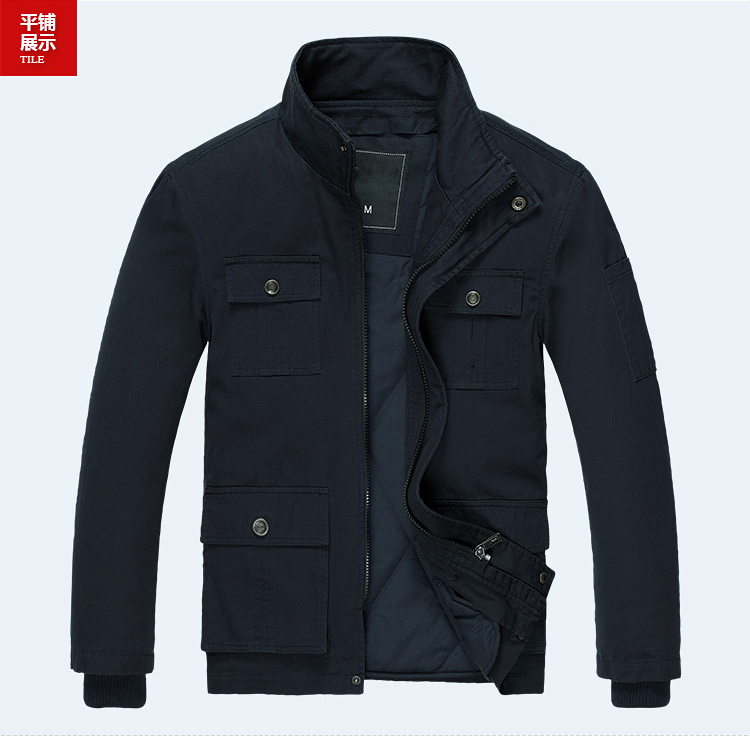 可脱里纯棉深蓝棉衣