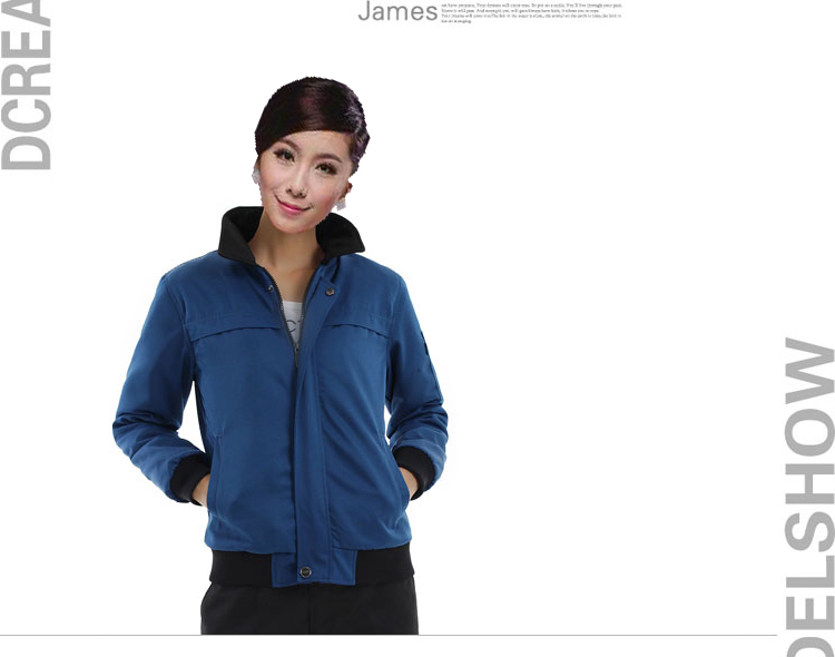 仿丝棉保暖工作服-蓝色 仿丝棉保暖工作服-蓝色